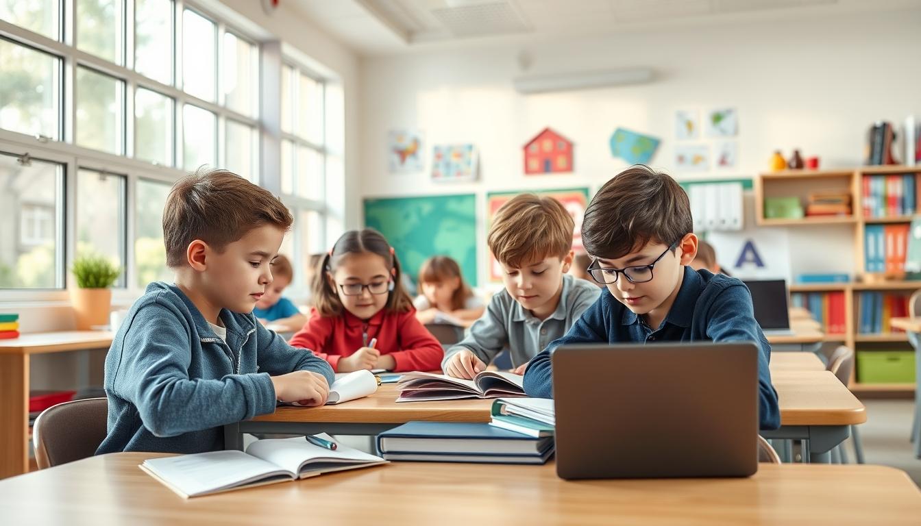 Structured study materials and learning resources on a desk