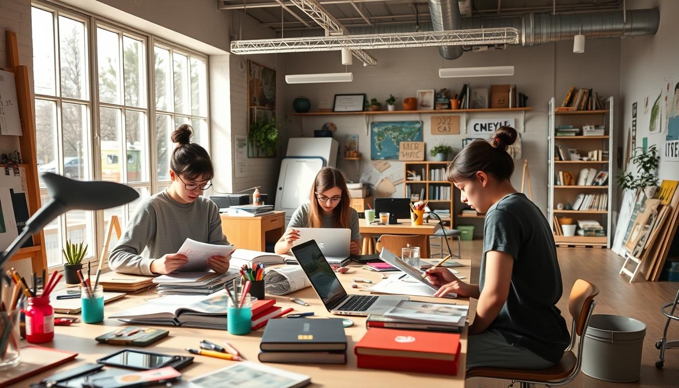 Student using online courses for flexible education